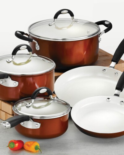 Tramontina Cookware Set - Copper Perspective: top