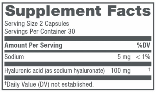 NeoCell Hyaluronic Acid Capsules Perspective: top