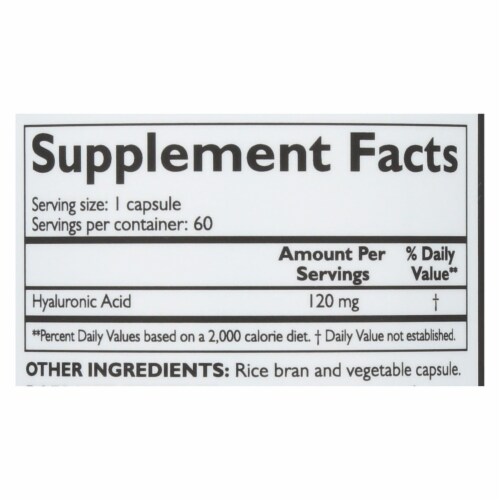 Neocell Laboratories Hyaluronic Acid - Stern - 60 Capsules Perspective: top