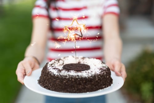 Oreo® Premium Ice Cream Cake Perspective: top