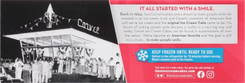 Carvel® Cookie Dough Ice Cream Cake Perspective: top