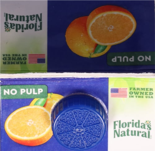 Florida's Natural No Pulp Calcium & Vitamin D Orange Juice Perspective: top