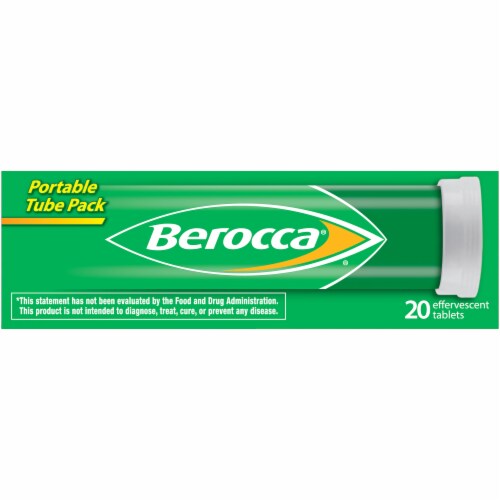 Berocca Orange Effervescent Tablets, Caffeine Free, 10 Count