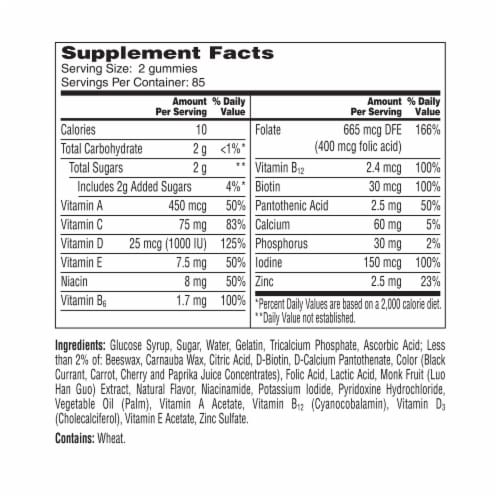 One A Day® VitaCraves® Women's Multivitamin Gummies Perspective: top