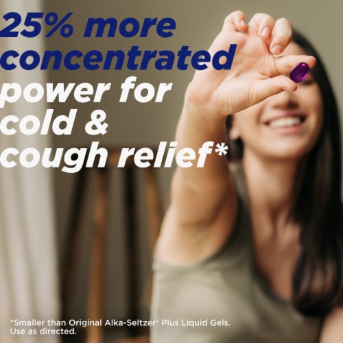 Alka-Seltzer Plus® PowerMax® Cold & Cough Medicine Liquid Gels Perspective: top