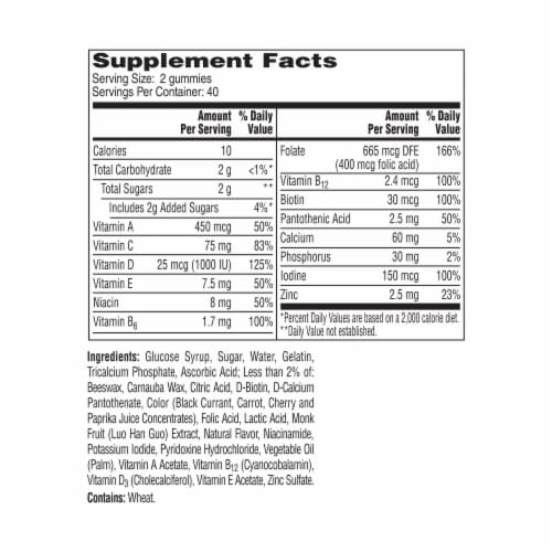 One A Day® VitaCraves® Women’s Multivitamin Gummies Perspective: top