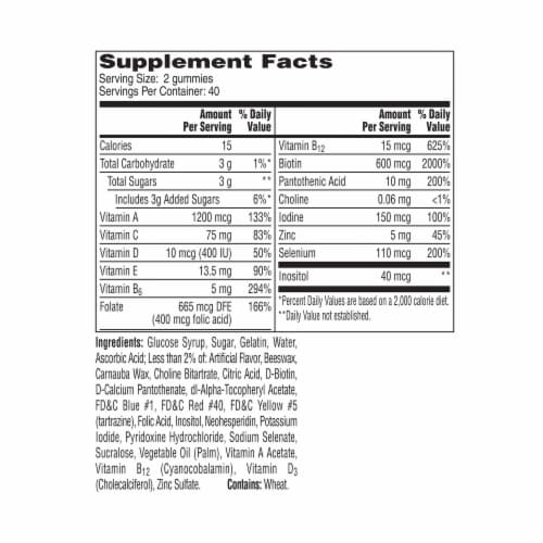 One A Day® VitaCraves® Men’s Multivitamin Gummies Perspective: top