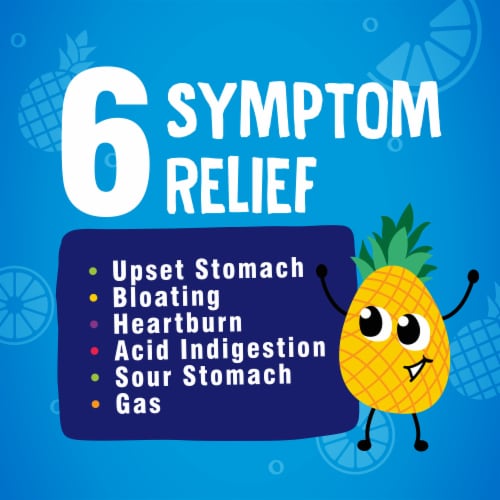 Alka-Seltzer® Kids Fruit Punch Tummy Relief Chews® Tablets Perspective: top