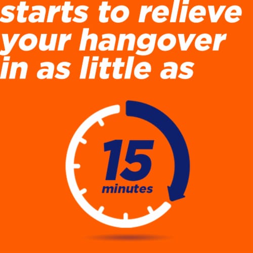 Alka-Seltzer® Hangover Relief Orange Fizz Effervescent Tablets Perspective: top