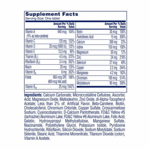 One A Day® Women's 50+ Complete Multivitamin Perspective: top