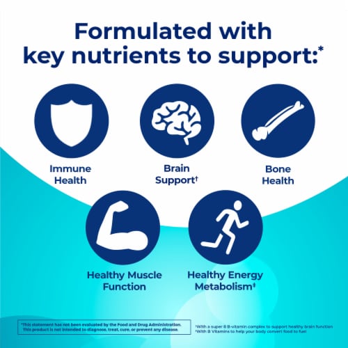 One A Day® Multi + Brain Support Complete Multivitamin Gummies Perspective: top