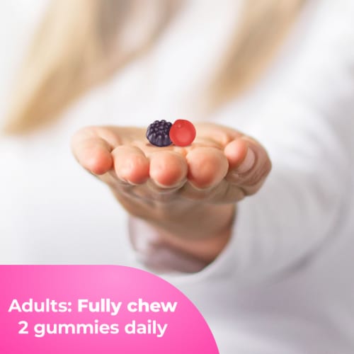One A Day® Multi + Hair, Skin, and Nail Support Multivitamin Gummies Perspective: top