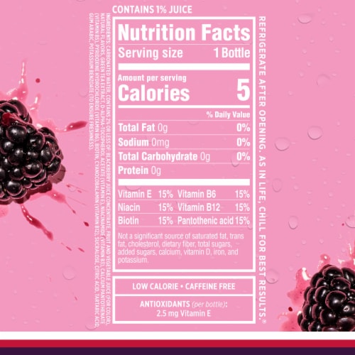 Sparkling Ice Zero Sugar Black Raspberry Sparkling Water Perspective: top