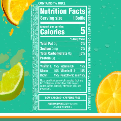 Sparkling Ice Zero Sugar Lemon Lime Sparkling Water Perspective: top