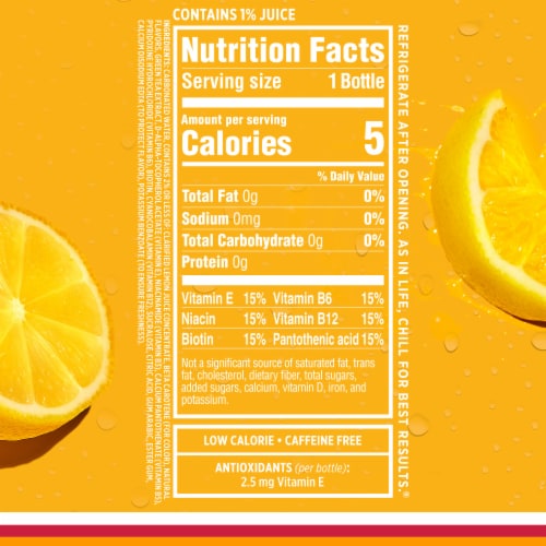 Sparkling Ice Zero Sugar Classic Lemonade Sparkling Water Perspective: top