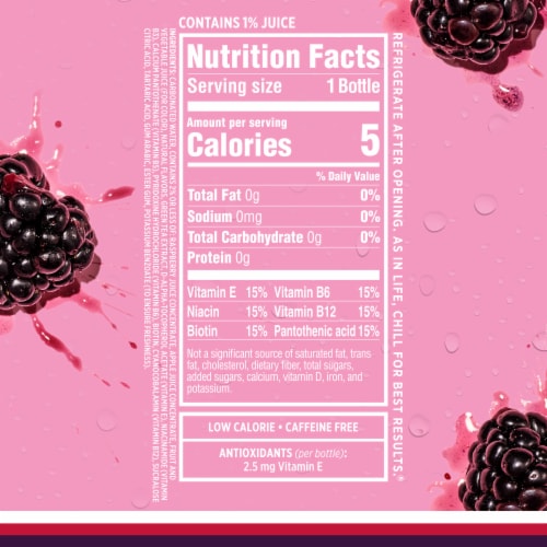 Sparkling Ice® Grape Raspberry Flavored Sparkling Bottled Water Perspective: top