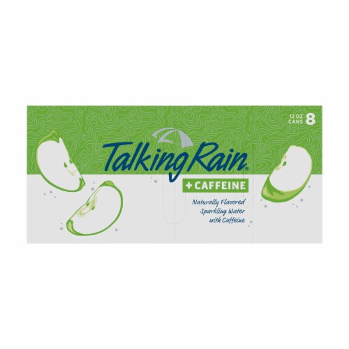 Talking Rain +Caffeine Green Apple Naturally Flavored Sparkling Water Perspective: top