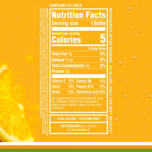 Sparkling Ice Zero Sugar Tea + Lemonade Water Perspective: top