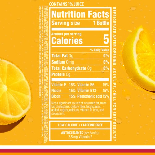 Sparkling Ice 6 Pack Zero Sugar Classic Lemonade Perspective: top