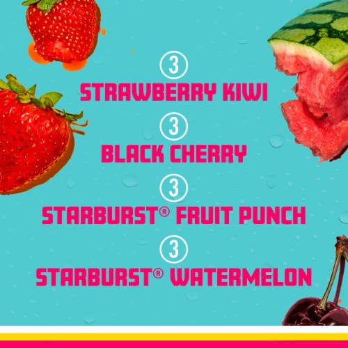 Sparkling Ice® Starburst Red Variety Pack Perspective: top