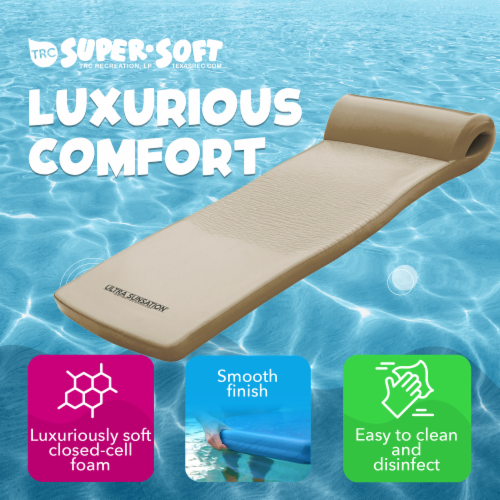 TRC Recreation Ultra Sunsation 2.5 Thick Foam Pool Float Lounge Mat,  Bronze, 1 Piece - Foods Co.