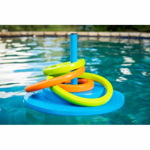 TRC Recreation Floating Foam Ring Toss Swimming Pool Game with 4