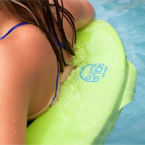 TRC Recreation Aqua Swing Chair Foam Swimming Pool Lounger Float, Fierce Green Perspective: top