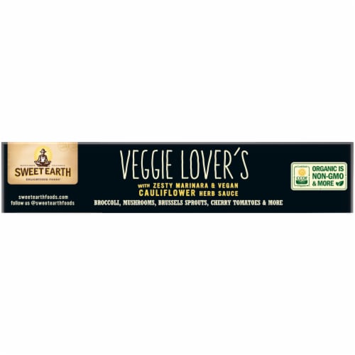 Sweet Earth Veggie Lover's Frozen Pizza Perspective: top
