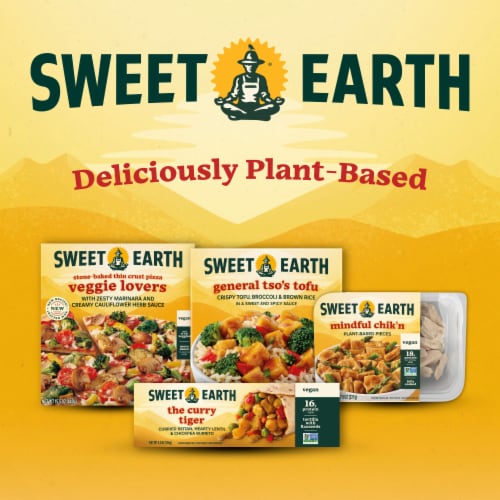 Sweet Earth Vegan The Curry Tiger Burrito Perspective: top