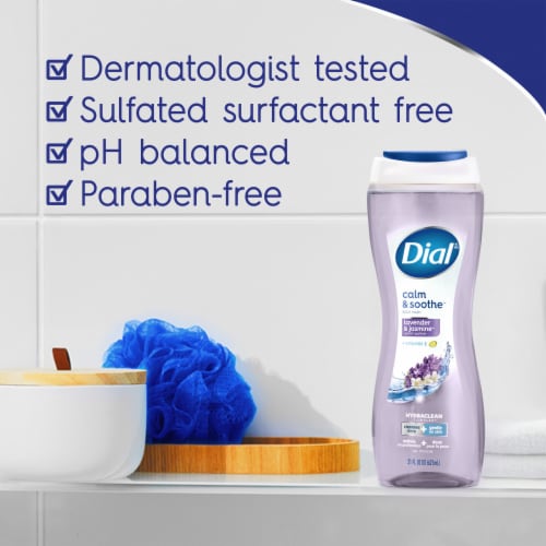 Dial® Calm & Soothe™ Lavender & Jasmine™ Scent + Vitamin E Body Wash Perspective: top