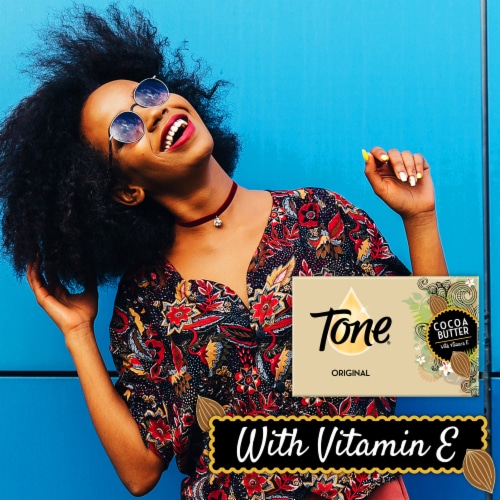 Tone® Original Cocoa Butter Bar Soap Perspective: top