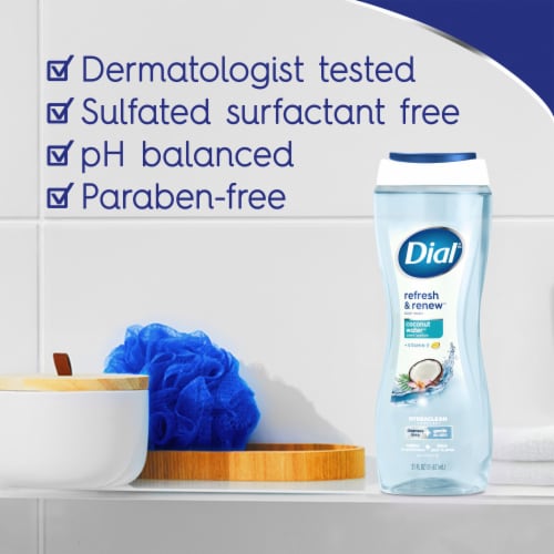 Dial® Refresh & Renew™ Coconut Water™ + Vitamin E Body Wash Perspective: top