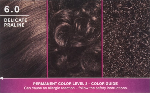 Schwarzkopf® Keratin Permanent Hair Color Kit 6.0 Delicate Praline Perspective: top