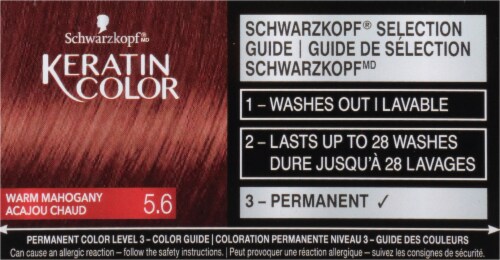 Schwarzkopf Keratin Color Warm Mahogany 5.6 Perspective: top