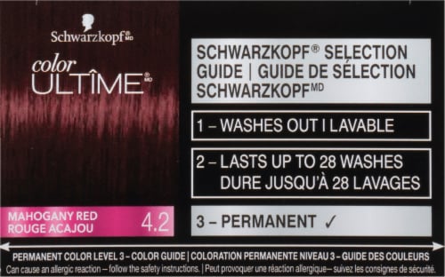 Schwarzkopf® Color Ultime® 4.2 Mahogany Red Permanent Hair Color Perspective: top