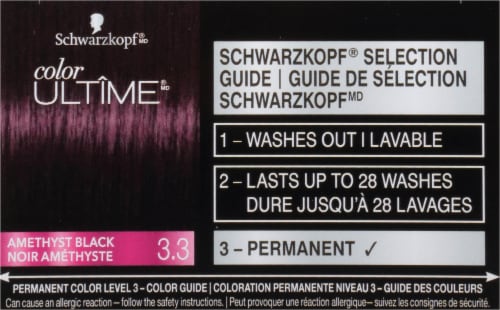 5. Schwarzkopf Color Ultime Hair Color Cream, 3.3 Amethyst Black (Packaging May Vary) - wide 4