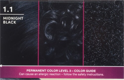 Schwarzkopf® Keratin Permanent Hair Color Kit - 1.1 Midnight Black Perspective: top