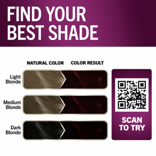 Schwarzkopf® Keratin Color 1.8 Ruby Noir Permanent Hair Color Perspective: top