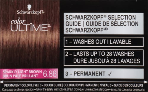 Schwarzkopf® Color Ultime® 6.86 Sparkly Light Brown Permanent Hair Color Perspective: top