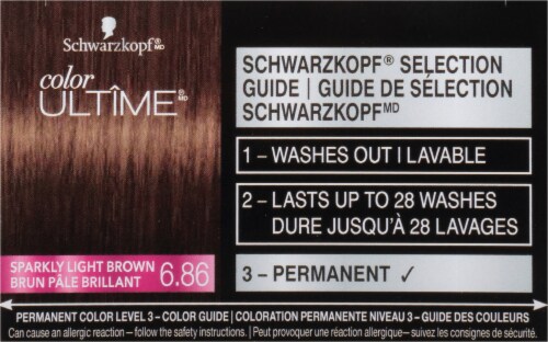 Schwarzkopf® Color Ultime® 6.86 Sparkly Light Brown Permanent Hair Color Perspective: top