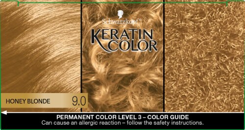 Schwarzkopf® Keratin Color Deep Nourishing Honey Blonde 9.0 Permanent Hair Color Perspective: top