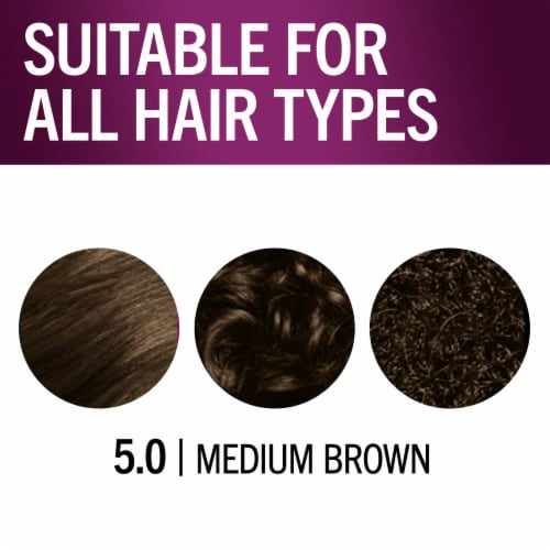 Schwarzkopf® Keratin Color Permanent Hair Color Kit - 5.0 Medium Brown Perspective: top