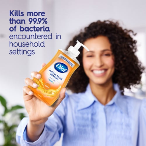 Dial® Antibacterial Defense™ Gold + Aloe Liquid Hand Soap Perspective: top