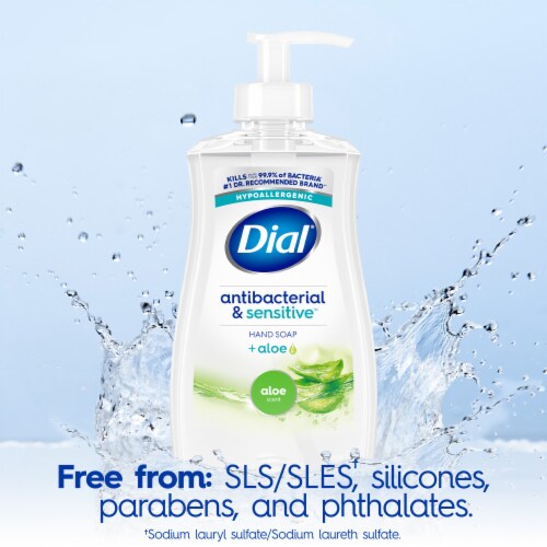 Dial® Antibacterial & Sensitive™ Hypoallergenic Aloe Liquid Hand Soap Perspective: top