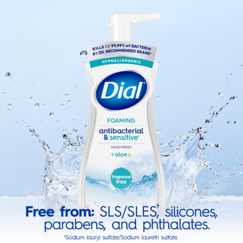 Dial® Antibacterial & Sensitive™ Fragrance-Free Foaming Hand Wash Perspective: top