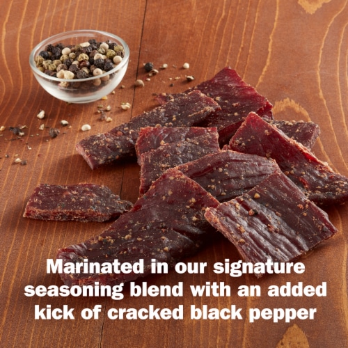 Jack Link's® Meat Snacks Peppered Beef Jerky Perspective: top