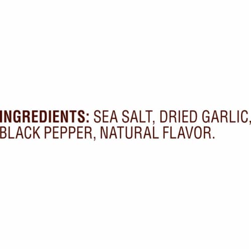 Spice Islands Salt, Pepper & Garlic All Purpose Seasoning, Kosher Perspective: top