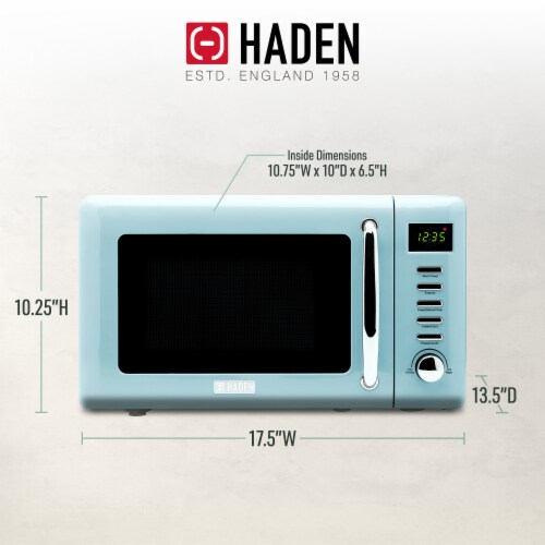 Haden Heritage 700-Watt Microwave - Turquoise Perspective: top