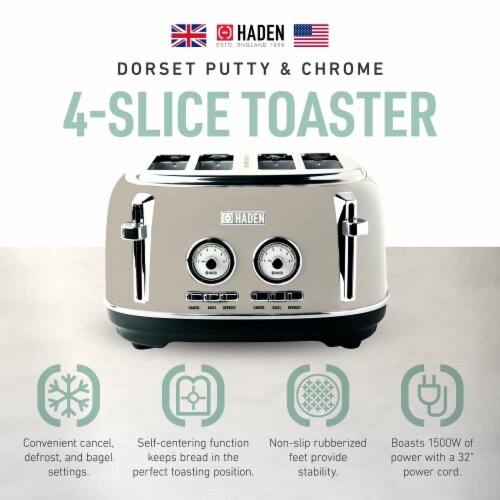 Dorset 4-Slice Toaster - Red