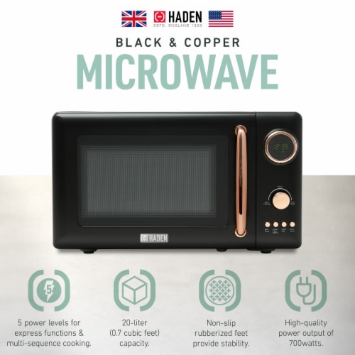 Haden Heritage 700-Watt Microwave - Turquoise, 1 ct - Baker's